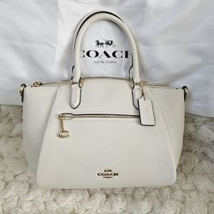 Coach Elise Purse Pebbled Leather